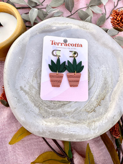 Succulent Plant Earrings