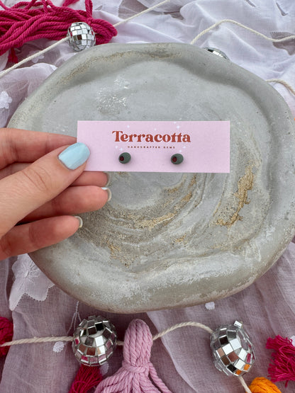 Olive Stud Earrings