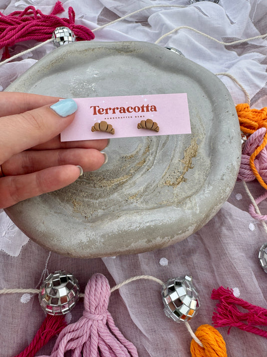 Croissant Stud Earrings