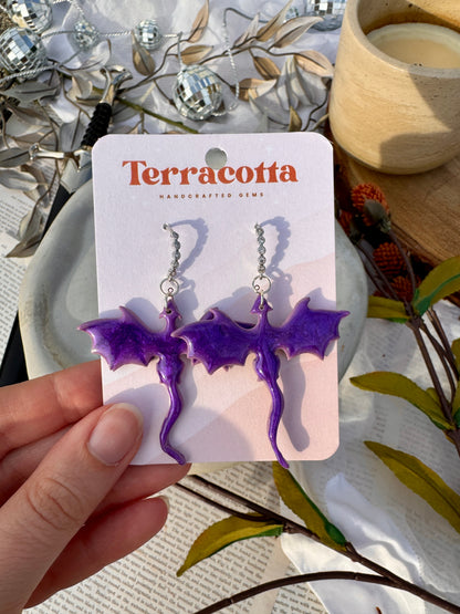 Purple Dragon Dangles