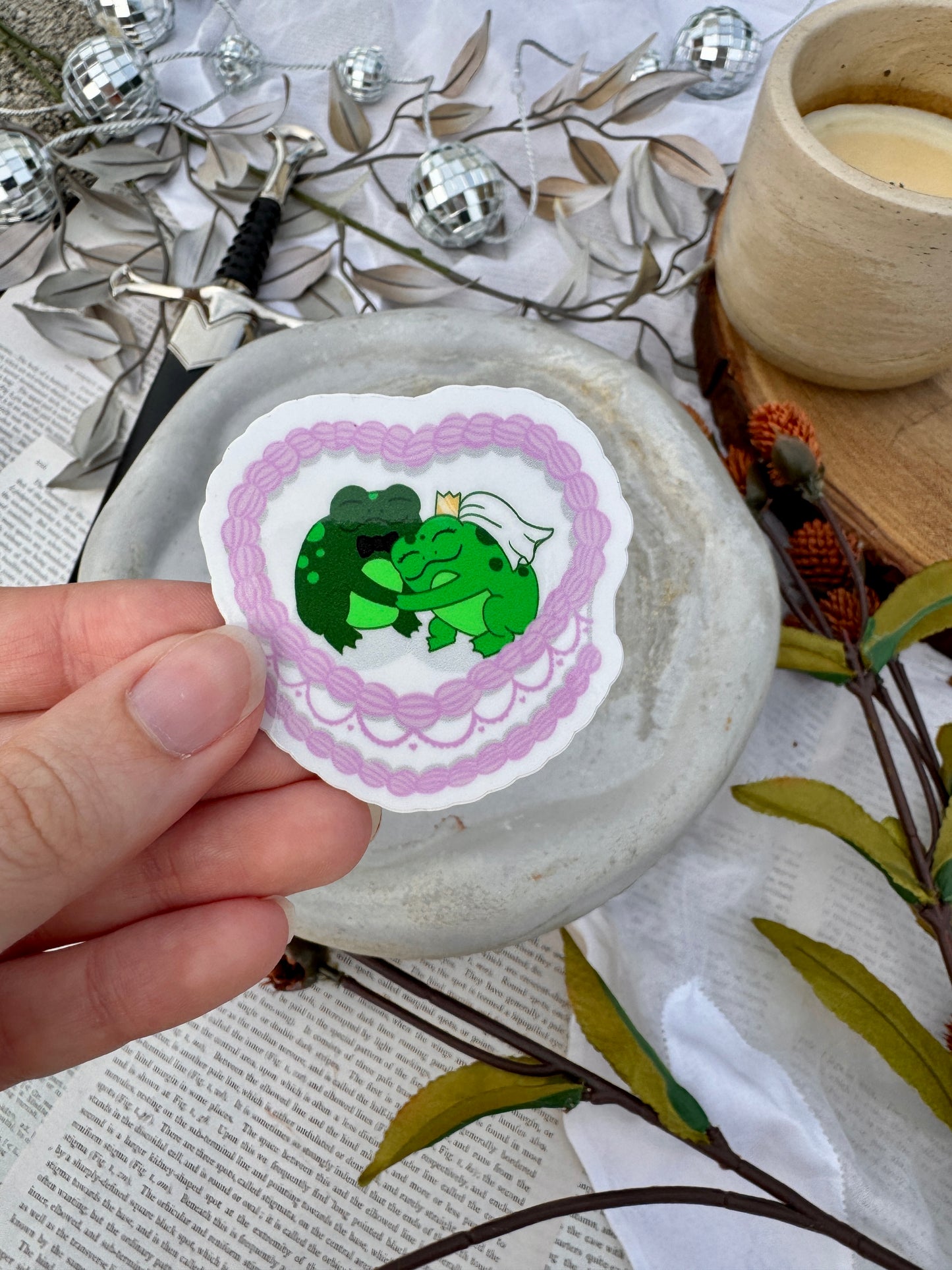 Frog Wedding Sticker